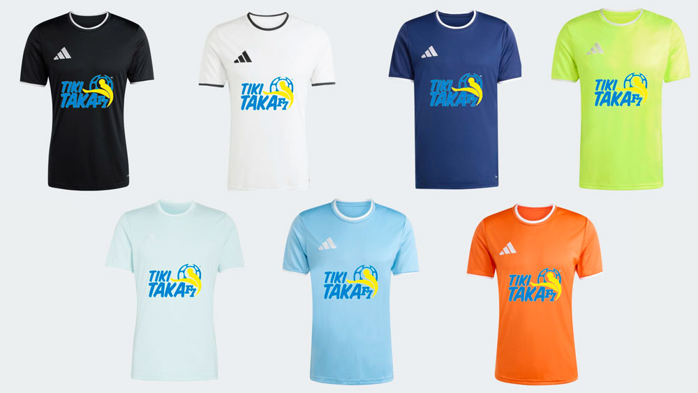 Catálogo de camisetas Tiki Taka F7